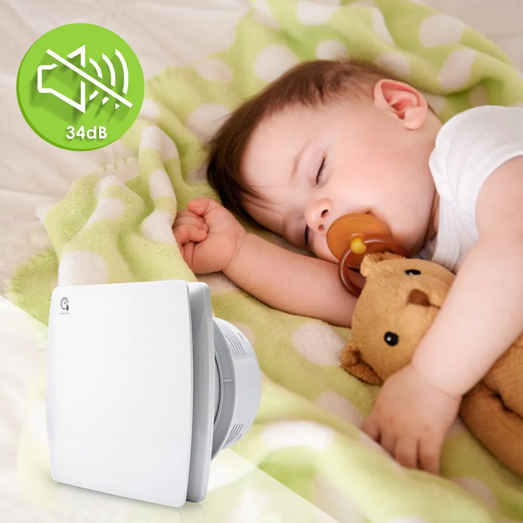 Wolketon Badluefter 150mm Feuchtesensor Timer CE Ventilator Mit Rueckflussleitblech Wandluefter 6 Wolketon Badluefter 150mm Feuchtesensor Timer CE Ventilator Mit Rueckflussleitblech Wandluefter – Bild 4