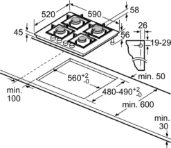 Siemens Gaskochfeld IQ300 EN6B6PB90 Kochstelle Gas Autark 60cm -Smart Kitchen Store c7fcc53ecf678dc92ca10d16423c8d07