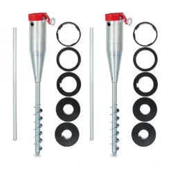 Relaxdays 2 X Bodenhülse Sonnenschirm 25 - 55 Mm