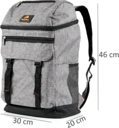 CampFeuer Kühlrucksack 20 Liter Grau, Leicht Und Wasserdicht 9 CampFeuer Kühlrucksack 20 Liter Grau, Leicht Und Wasserdicht -Smart Kitchen Store c942329daf1f4be376bbef383ef0e3ce