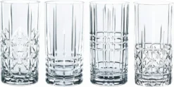 Nachtmann 0097784-0 Longdrinkbecher 'Highland' Kristallglas, 375 Ml, H: 15,1 Cm, ø 7,7 Cm, Transparent, 4-teilig (1 Set) -Smart Kitchen Store c9513499898ab58e721437f0df17337c