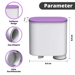 Haysen & Clarvis 8er Pack AquaClear Wasserfilter Für Saeco Und Philips Kaffeevollautomat AquaClean CA6903/10 CA6903/22 CA6903 Kalkfilter, WES040 -Smart Kitchen Store ca73576e79d8459b6d595546b427d243