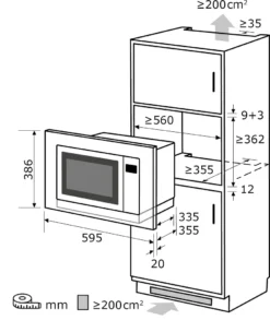 Exquisit Einbau-Mikrowelle EMW25-G-020 Weiss | 800 Watt | Timer | Grill 1200 Watt | 60 Cm Breite -Smart Kitchen Store ca8d206b7cd05b033b916ebd886679aa