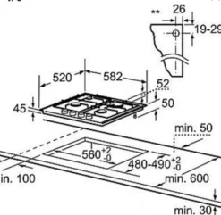 Bosch PCP6A5B90 Kochfeld Gas 60cm Einbau Gaskochfeld Autark Edelstahl -Smart Kitchen Store caea2a98710bacbfed2145bc81cc43b5