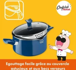 Chefclub By Tefal Pasta La Vista Kochgeschirr-Set | G804S4 | Pfanne 28 Cm, Kochtopf 20 Cm, Universalmesser, Schneidebretter, Rezeptheft Mit Leckeren Rezepten -Smart Kitchen Store caf852f2b62bb9b71c36a6fda4261608