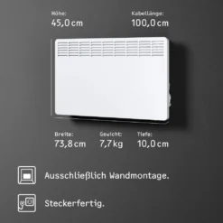 STIEBEL ELTRON Wand-Konvektor CNS 200 Trend Für Ca. 20 M², 2 KW, LC-Display, Wochentimer, Offene Fenster Erkennung, 236528 -Smart Kitchen Store cb2821972c856efb072dddb93ab35daa