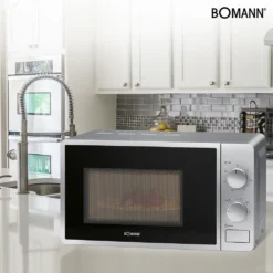 Bomann Mikrowelle MW 6014 CB Silber -Smart Kitchen Store cbc712fc0c1110fa343666e74450ce61