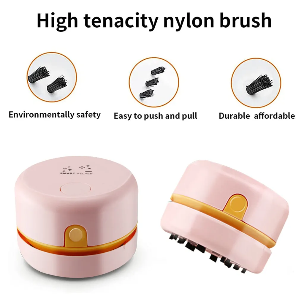 Desktop-Staubsauger USB Aufladbar Einstellbare Saugkraft Mini Tisch Staubsammler Für Tastatur Home Office ,Pink 9 Desktop-Staubsauger USB Aufladbar Einstellbare Saugkraft Mini Tisch Staubsammler Für Tastatur Home Office ,Pink – Bild 7