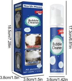 100ml Schäumender Schwerölfleckenreiniger Reiniger, Leistungsstarker Fleckenentferner, Schaumreiniger, Hartnäckig Fett & Schmutz Entfernen Blasenspray, Allzweckreiniger -Smart Kitchen Store cd08e199b2b72e3c48a5f899c84c7dd0