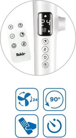 Fakir Premium | VC 60 DC Standventilator Oszillierend 28W 28 DB(A) Weiß -Smart Kitchen Store ce1d5d141608f0680151083bac8c809c