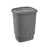 ROTHO Wäschesammler 55 L FLOWERS, Farbe:Anthrazit -Smart Kitchen Store cf6a147de57fd76199631f68d0b1bcd2