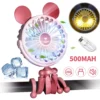 CMYBABEE Tragbare Fan Octopus Ventilator Mit Teleskop Stativ 3-Speed Einstellung Mit Nachtlicht Usb-Lade Geeignet Für Kinderwagen/Camping/Auto Sitz [2022 Neu]