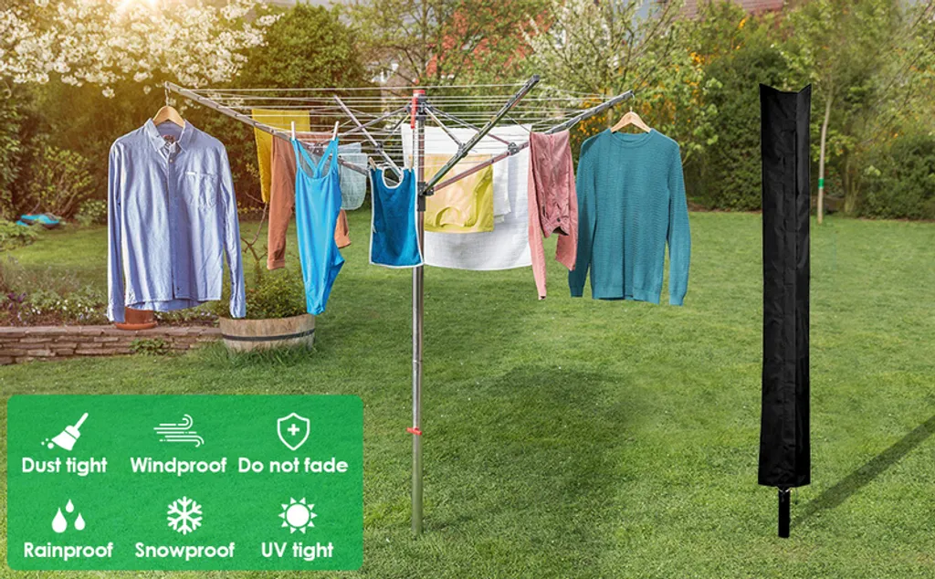 Wolketon Waeschespinne Schutzhuelle Abdeckung Wasserdicht Reissfest 168x28cm Waeschespinne 4 Wolketon Waeschespinne Schutzhuelle Abdeckung Wasserdicht Reissfest 168x28cm Waeschespinne – Bild 2