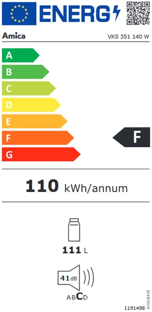 Amica - VKS 351 140 W - Kühlschrank 5 Amica - VKS 351 140 W - Kühlschrank – Bild 3