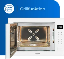 Exquisit Einbau-Mikrowelle EMW25-G-020 Weiss | 800 Watt | Timer | Grill 1200 Watt | 60 Cm Breite -Smart Kitchen Store d3595ee88902134a20a2f8a4f13bc910