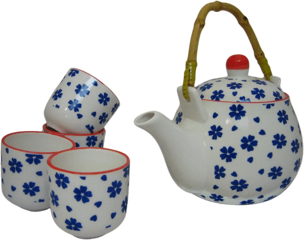 270 Asia Teeset Teeservice Teekanne Tassen 5 Tlg Weiss Blau Blumen Kinder Ruka 4 270 Asia Teeset Teeservice Teekanne Tassen 5 Tlg Weiss Blau Blumen Kinder Ruka – Bild 2