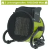 Tronitechnik TT-KH-502 Keramikheizer Heizlüfter Heizung 2.000 Watt, Tragegriff, PTC Keramik, Stufenlose Thermosteuerung