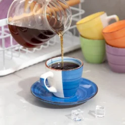 Kaffeeservice Steinzeug, Vancasso BONITA 12 Teiliges Kaffeeset, Cappuccino Tassenset Für 6 Personen, Tassen Und Untertassen -Smart Kitchen Store d471144b8266846e8adbc8cb3dcfb7fd