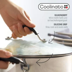 COOLINATO Schmorpfanne 28cm Aus Edelstahl – Beschichtet -Smart Kitchen Store d49e2a98265b0655ed3a38604a7a22b2
