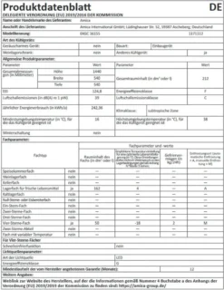 Amica EKGC 16155 Einbau-Kühl-Gefrierkombination - 144er Nische, Schlepptür-Technik -Smart Kitchen Store d4afdd37f99f8cf613e5899f8696a2f8