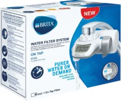 Brita 1.2023.0413, Wasserhahnfilter, 600 L, Silber, Weiß