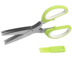 2er Set - 5 Klingen Kräuterschere Küche Aus Edelstahl | Mehrzweckschere Mit Reinigungsbürste | Universal Küchenschere Mit 5 Edelstahlklingen | Kräuterschneider | Gemüseschere Schnittlauchschere - Grün 12 2er Set - 5 Klingen Kräuterschere Küche Aus Edelstahl | Mehrzweckschere Mit Reinigungsbürste | Universal Küchenschere Mit 5 Edelstahlklingen | Kräuterschneider | Gemüseschere Schnittlauchschere - Grün -Smart Kitchen Store d5917efa804b2297a23b8097861f35ec