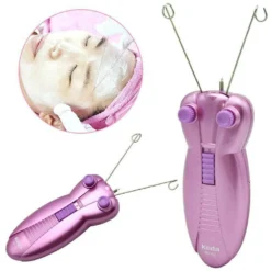 Elektrischer Body Face Gesichtshaarentferner Entfederer Baumwollfaden Epilierer Damen Gesichts Haar Entferner