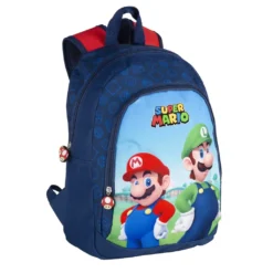 Zaino Scuola Super Mario Blu Scuro (27 X 38 X 11,5 Cm)