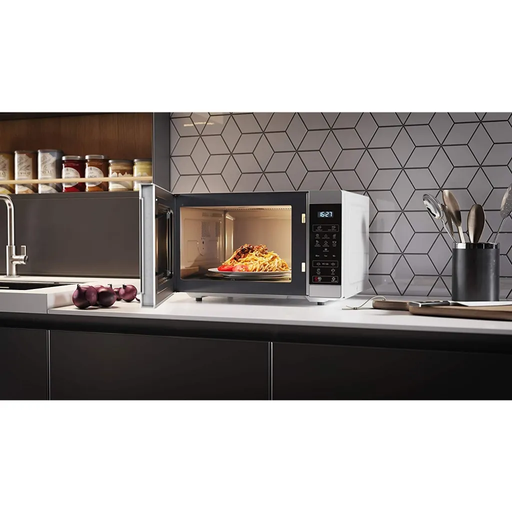 SHARP YC-MS51ES - Mikrowellenherd Mit Einer Funktion - 25 L - Drehteller 31,5 Cm - 900 W Leistung 6 SHARP YC-MS51ES - Mikrowellenherd Mit Einer Funktion - 25 L - Drehteller 31,5 Cm - 900 W Leistung – Bild 4