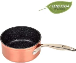 Excellence Cuivre Ø16 Cm By Kitchen Pro - Stielkasserolle 16cm Ohne Deckel, Kochtopf Klein 1,5 Liter, Aus Kupfer Und Rostfreiem Edelstahl - Induktion -Smart Kitchen Store d7667f6b163d6c04e90ba5544b213951