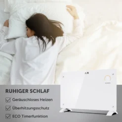 Johannson Elektroheizung Mit Thermostat Aurora | Heizstrahler Innenraum | Heizung Elektrisch Energiesparend | Elektroheizkörper | Konvektor Heizung 2000W | Elektrische Heizung | Leiser Als Heizlüfter - Weiß -Smart Kitchen Store d77775a02f811dae80aa9d9e37e3dc7d