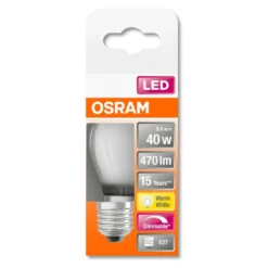 Osram LED Filament Tropfen 5W = 40W E27 Matt 470lm FS Warmweiß 2700K DIMMBAR 20 Osram LED Filament Tropfen 5W = 40W E27 Matt 470lm FS Warmweiß 2700K DIMMBAR -Smart Kitchen Store d7b7e0224f0f80ba46260ad0219cd8f6