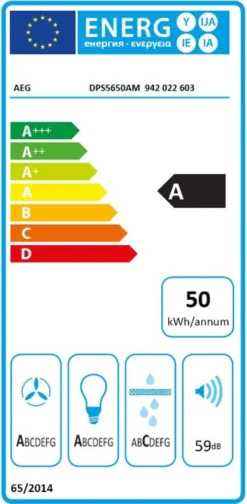 AEG - DPS5650AM - Flachschirm-Haube - Edelstahl - 60 Cm -Smart Kitchen Store d8cfca6a2ef13aff618418292e70209d