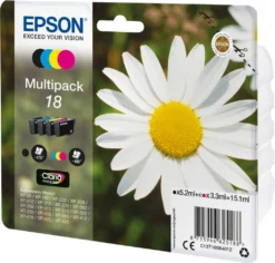 Epson® Epson 18 Multipack - 4er-Pack - 15.1 Ml - Schwarz, Gelb, Cyan, Magenta Epson -Smart Kitchen Store d92285b1bbe0c9ddc0b5358e09972443