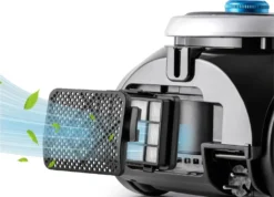 Midea Bodenstaubstaubsauger Staubsauger Cyclon Beutellos 600W HEPA MSK5.600bs Mattschwarz -Smart Kitchen Store d953d578dc44a6bb86d3bd3adc44d730