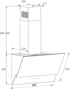 Amica KHF 684 610 S Kopffreihauben - Schwarz -Smart Kitchen Store da521f49cbc0d9bcbcf103546dc0ee45