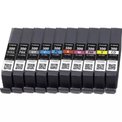 Canon® Canon PFI-300 Multipack MBK/PBK/C/M/Y/PC/PM/R/GY/CO
