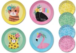 Kinderspiel Zinn Teeservice & Tragetasche, 15-teilig - Safari Design -Smart Kitchen Store dabb99df0d534863777ac91f90f50d56