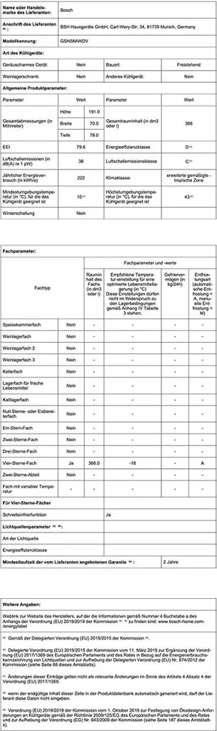 Bosch Serie 6 GSN58AWDV Gefrierschränke - Weiß 16 Bosch Serie 6 GSN58AWDV Gefrierschränke - Weiß – Bild 14