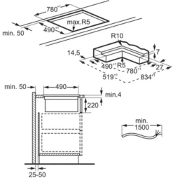 AEG - CDE84779CB - Einbau-Induktions-Kochfeld Mit Integriertem Dunsabzug - WiFi - Abluft -Smart Kitchen Store ddaca672df4ca4be3621f6c9d2062fa9
