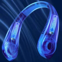 Flexibler Halsventilator, Leiser Blattloser Sportventilator, USB Drehbarer Nackenkühler Zum Aufhängen Für Outdoor Sportarten, Weiß -Smart Kitchen Store de9ce3767fb2392a76a269c22c19a9fc