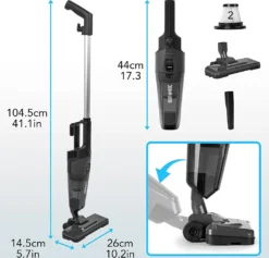 Duronic VC9 Bodenstaubsauger | 2-in-1 Handstaubsauger Und Stielstaubsauger | Inkluviv Bodenbürste Für Tierhaar Und Zubeh -Smart Kitchen Store df15ad50c5feb2f558432bf0a990ac14