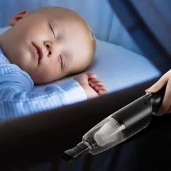 Mini-Staubsauger, Kabelloser Handstaubsauger, 10000 Pa Starke Saugkraft, Tragbarer Auto-Staubsauger, Wiederaufladbar Für Zuhause/Auto/Büro, Nebelblau ,Black -Smart Kitchen Store df94d6e668c234bded64c0e520924761