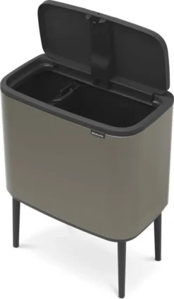 Brabantia Mülleimer Bo Touch Bin Platinum, 11 + 23 L -Smart Kitchen Store dfcf21f11fd5077757e60ba14ba7c5b3