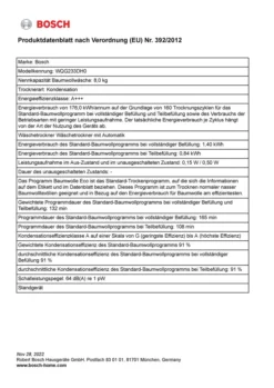 Bosch Serie 6 Wärmepumpentrockner, 8 Kg WQG233DH0 -Smart Kitchen Store e0e6ff8a63bfbe2d5d2d44b91875578f