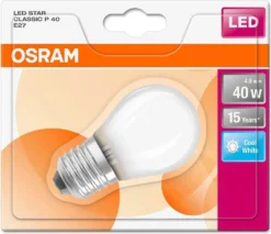 Osram LED Leuchtmittel Star P40 E27 4W Neutralweiß, Weiß Matt -Smart Kitchen Store e0ead68a496db52c74c9b0fbf8c368c4