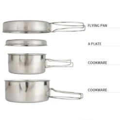 4 Teile / Satz Edelstahl Faltbarer Und Stapelbarer Campingtopf Kompakte Campingpfannen 12 4 Teile / Satz Edelstahl Faltbarer Und Stapelbarer Campingtopf Kompakte Campingpfannen -Smart Kitchen Store e14cb2bc2c9b046d7cc663d7ad70edf2