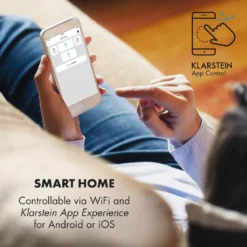 Klarstein Skyfall Smart Inselhaube,App- Und Gestensteuerung,45 X 42 Cm (ØxB),freihängend,Umluftbetrieb/Abluft,3 Stufen,402 M³/h,200 W,LED Beleuchtung,EEK C,inklusive Aluminium-Fettfilter Und 2 Aktivkohlefiltern,Wifi,illuminierter Touch-Drehregler,Dunstabzugshaube,Edelstahl,gold -Smart Kitchen Store e19f6cb982db775bd5fcf2e1e10f6162