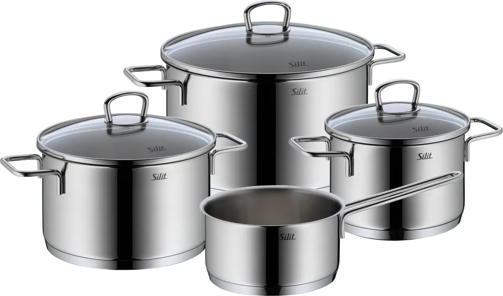 Silit Topf-Set Alicante, Aus Edelstahl 3 Silit Topf-Set Alicante, Aus Edelstahl