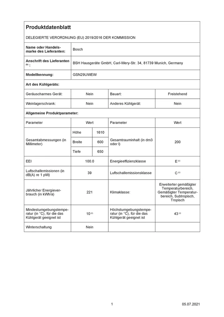 Bosch Serie 4 GSN33VWEP Gefrierschrank - Weiß 12 Bosch Serie 4 GSN33VWEP Gefrierschrank - Weiß – Bild 10